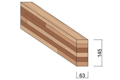 Carrelet Méranti 63 x 145 mm
