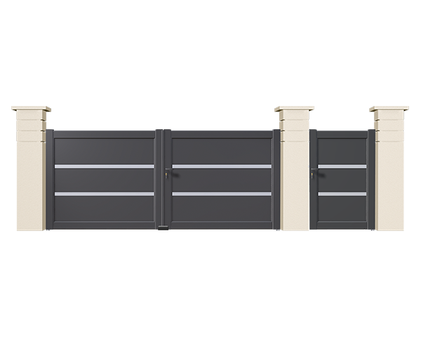 CT 60- Portails Aluminium Pavillon