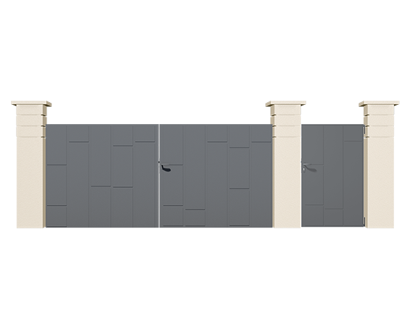CT 120 V2 - Portails Aluminium Résidence