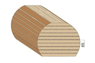 Bois en plot - Bille de Chêne 65 mm Bois en plot - Bille de Chêne 65 mm
