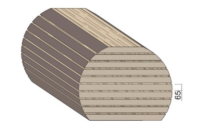 Bois en plot - Bille de Frêne 65 mm Bois en plot - Bille de Frêne 65 mm