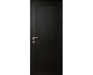 Porte Rozière Fabrica - chêne rustique - noir foncé RAL 9005