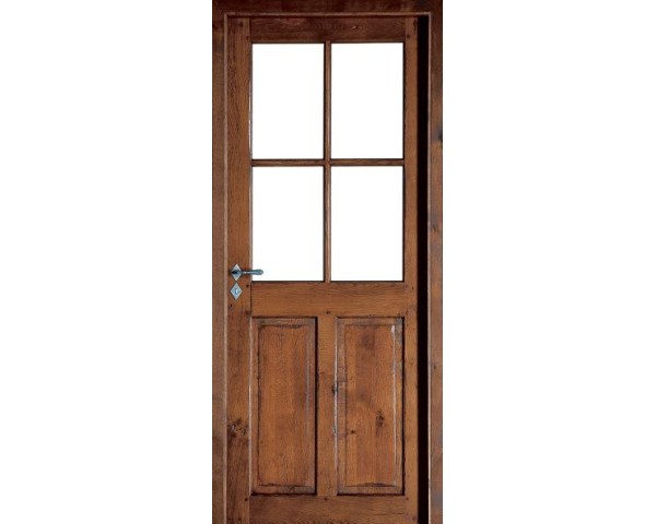 Porte Rozière Cévennes - Chêne rustique antiquaire patiné