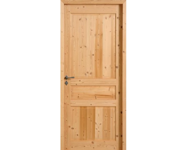 Porte Rozière Quercy - Épicéa thermo-chauffé brossé