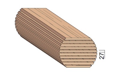 Bois en plot - Bille de Hêtre 27 mm Bois en plot - Bille de Hêtre 27 mm