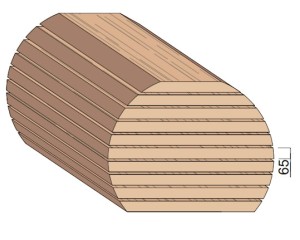 Bois en plot - Bille de Hêtre 65 mm