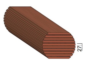 Bois en plot - Bille de Exotique 27 mm