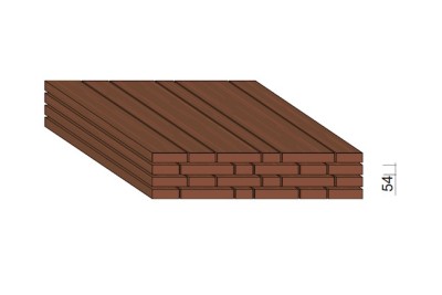 Bois avivé Sipo 54 mm