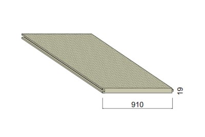Dalle Aggloméré CTBH Hydrofuge - 2,04 m x 0,91 m - ép.19 mm
