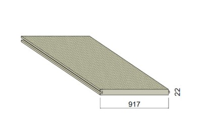 Dalle Aggloméré CTBH Hydrofuge - 2,057 m x 0,917 m - ép.22 mm Dalle Aggloméré CTBH Hydrofuge - 2,057 m x 0,917 m - ép.22 mm