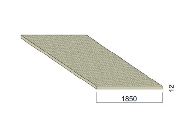Panneau Aggloméré CTBH Hydrofuge - 4,15 m x 1,85 m - ép.12 mm