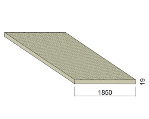 Panneau Aggloméré CTBH Hydrofuge - 4,15 m x 1,85 m - ép.19 mm