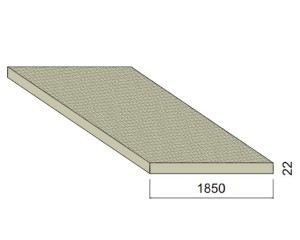 Panneau Aggloméré CTBH Hydrofuge - 4,15 m x 1,85 m - ép.22 mm