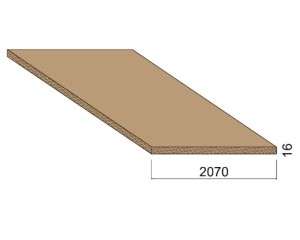 Panneau Aggloméré STD - 2,07 m - ép.16 mm