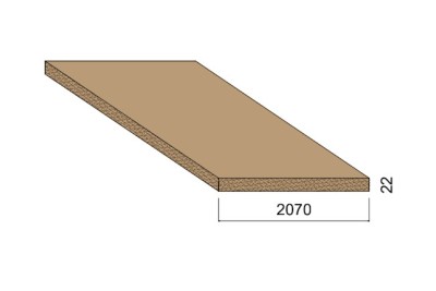 Panneau Aggloméré STD - 2,07 m - ép.22 mm