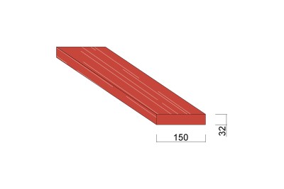 Planche Garde-Corps rouge