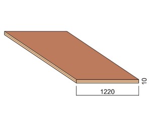 Panneau Contreplaqué 2 Faces OKOUMÉ - 2,50 m x 1,22 m