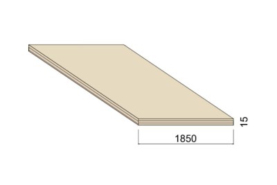 Panneau Contreplaqué Intérieur PEUPLIER B/BB - 2,52 m x 1,85 m - ép.15 mm Panneau Contreplaqué Intérieur PEUPLIER B/BB - 2,52 m x 1,85 m - ép.15 mm