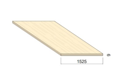 Panneau Contreplaqué TOUT BOULEAU S/BB - 3,05 m x 1,525 m - ép.9 mm Panneau Contreplaqué TOUT BOULEAU S/BB - 3,05 m x 1,525 m - ép.9 mm