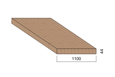 Panneau Lamellé-collé Frêne - 4,50 m x 1,10 m - ép.44 mm Panneau Lamellé-collé Frêne - 4,50 m x 1,10 m - ép.44 mm