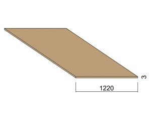 Panneau Médium - 2,44 m x 1,22 m - ép.3 mm