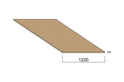 Panneau Médium - 2,44 m x 1,22 m - ép.3 mm