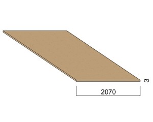 Panneau Médium - 2,80 m x 2,07 m - ép.3 mm