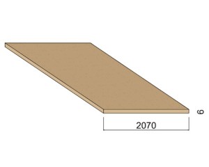 Panneau Médium - 2,80 m x 2,07 m - ép.6 mm