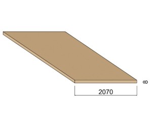 Panneau Médium - 2,80 m x 2,07 m - ép.8 mm
