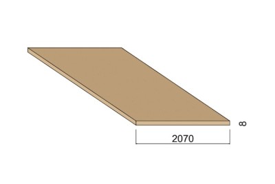 Panneau Médium - 2,80 m x 2,07 m - ép.8 mm