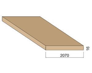 Panneau Médium - 2,80 m x 2,07 m - ép.16 mm