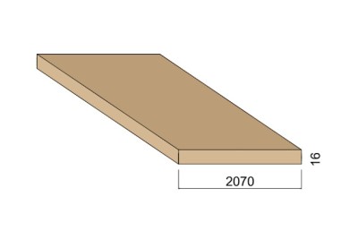 Panneau Médium - 2,80 m x 2,07 m - ép.16 mm