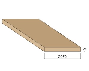 Panneau Médium - 2,80 m x 2,07 m - ép.19 mm