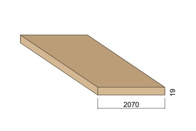 Panneau Médium - 2,80 m x 2,07 m - ép.19 mm