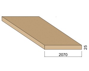 Panneau Médium - 2,80 m x 2,07 m - ép.25 mm